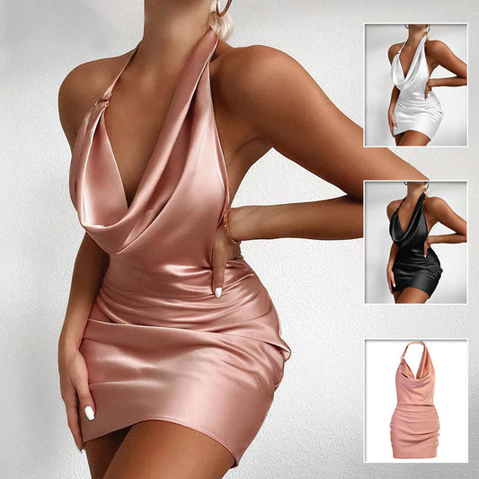 Sleeveless Backless Mini Dress Front View