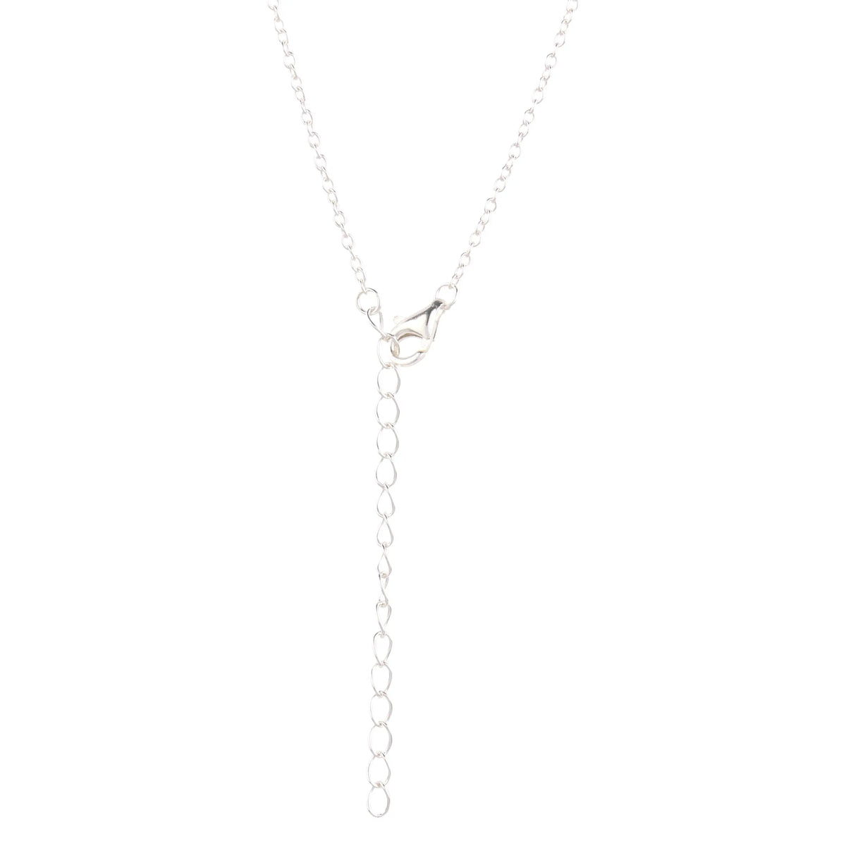 14K Silver Plated Necklace Love Heart Pave Pendant Necklace - The Drop Shop